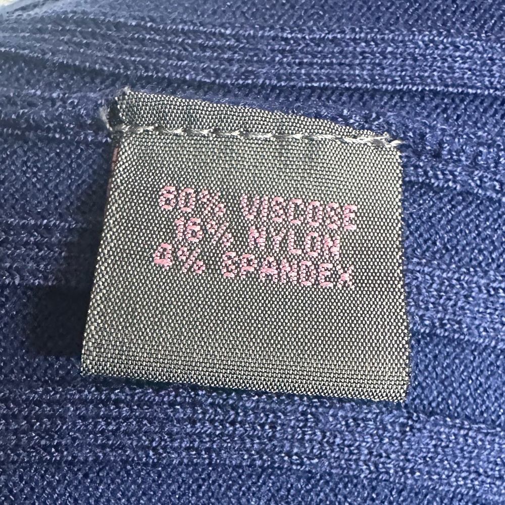 MERTICO / Royal Blue Ribbed Sweater / Small - Picture 9 of 9